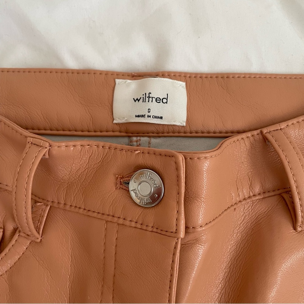 RARE Melina Leather Pants in Soft Terracotta - Picture 2 of 5